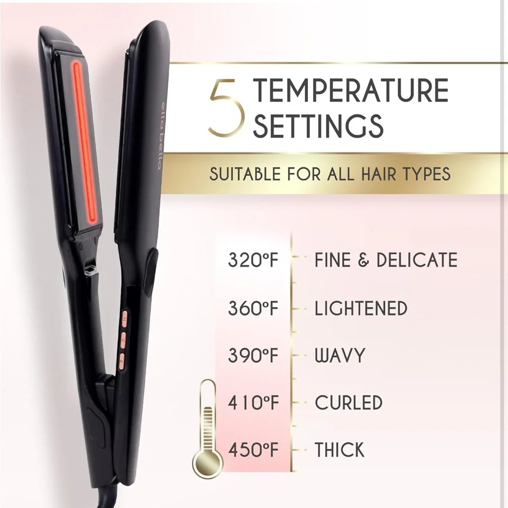 Titanium flat iron hair straightener - Picture 6 of 11